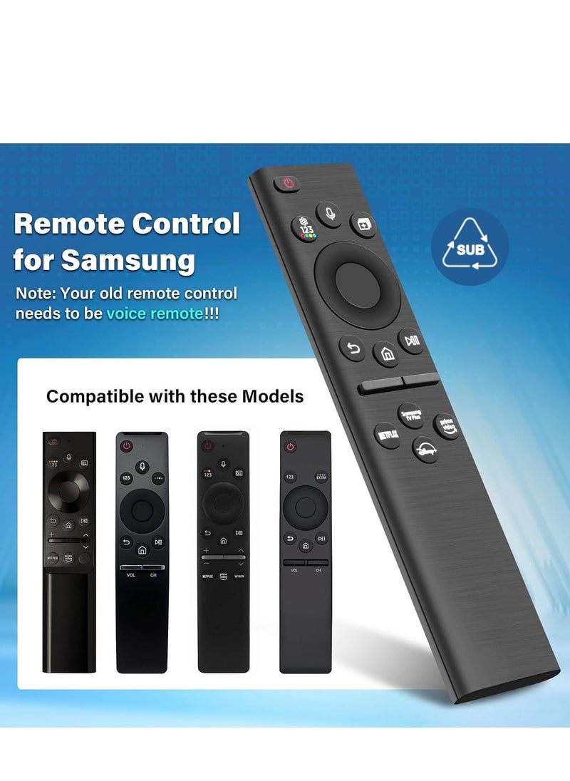 Universal Rechargeable Remote Control with Shortcut Buttons for Samsung 4K Ultra HD TVs
