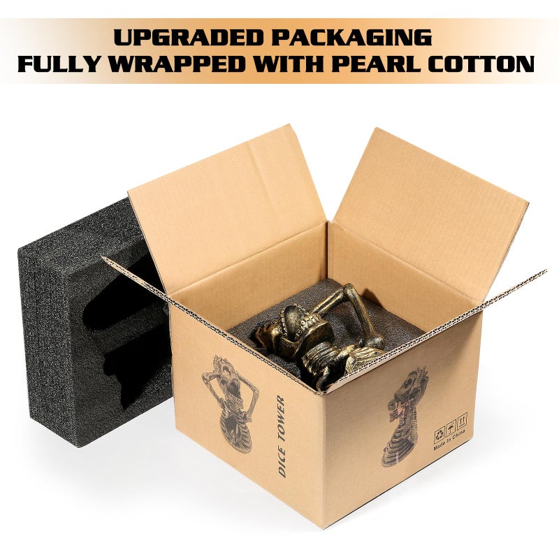 DNDND Dice Tower, Skull DND Dice Rolling Tower for Dungeons and Dragons D&D Tabletop Game and RPG Games (Skull) - Image 5