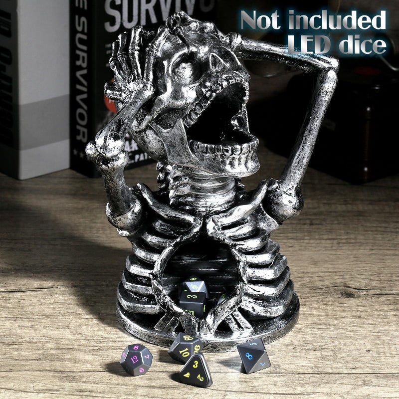 DNDND Dice Tower, Skull DND Dice Rolling Tower for Dungeons and Dragons D&D Tabletop Game and RPG Games (Skull) - Image 2