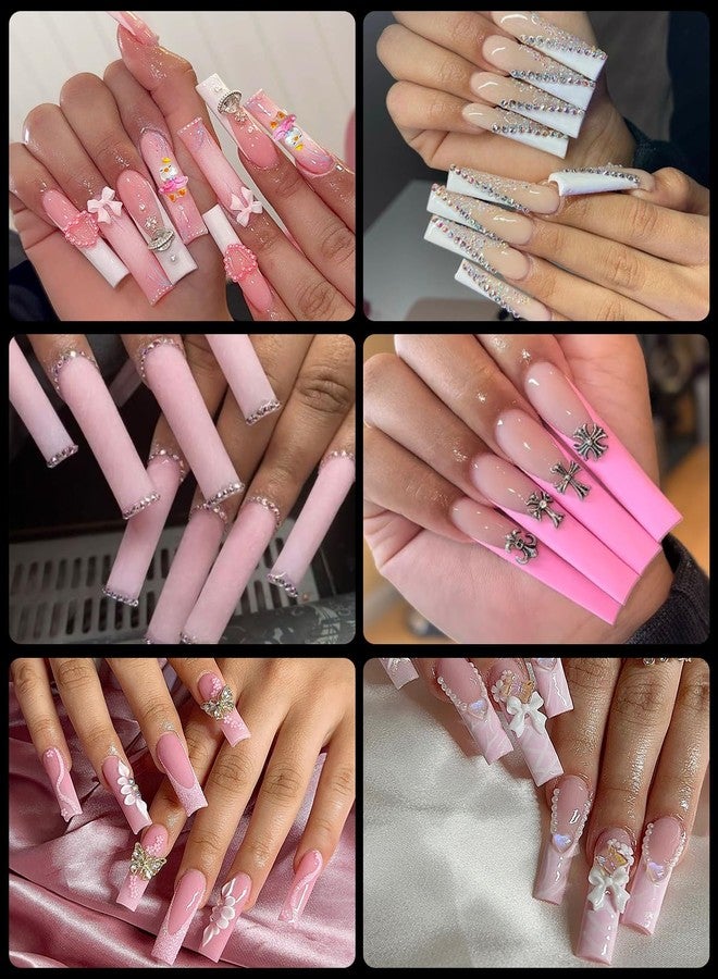 BORNBYME XXL Square Soft Gel Nail Tips, BORNBYME 120 PCS Half Matte False Nails Tips Nail Extenison Tips Gel Nail Tips Acrylic False Nail Tips - Image 3