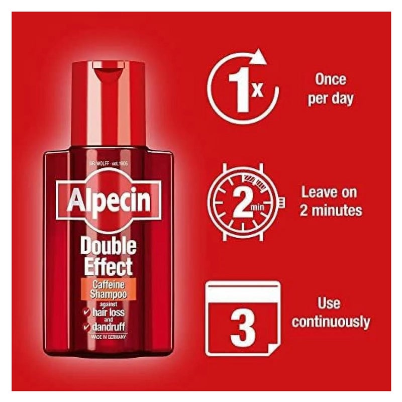 Alpecin Double-Effect Caffeine Shampoo for Men (Anti-Dandruff & Anti-Hair Loss) – 200 ml - Image 4