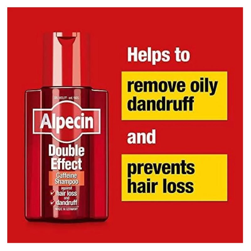 Alpecin Double-Effect Caffeine Shampoo for Men (Anti-Dandruff & Anti-Hair Loss) – 200 ml - Image 2