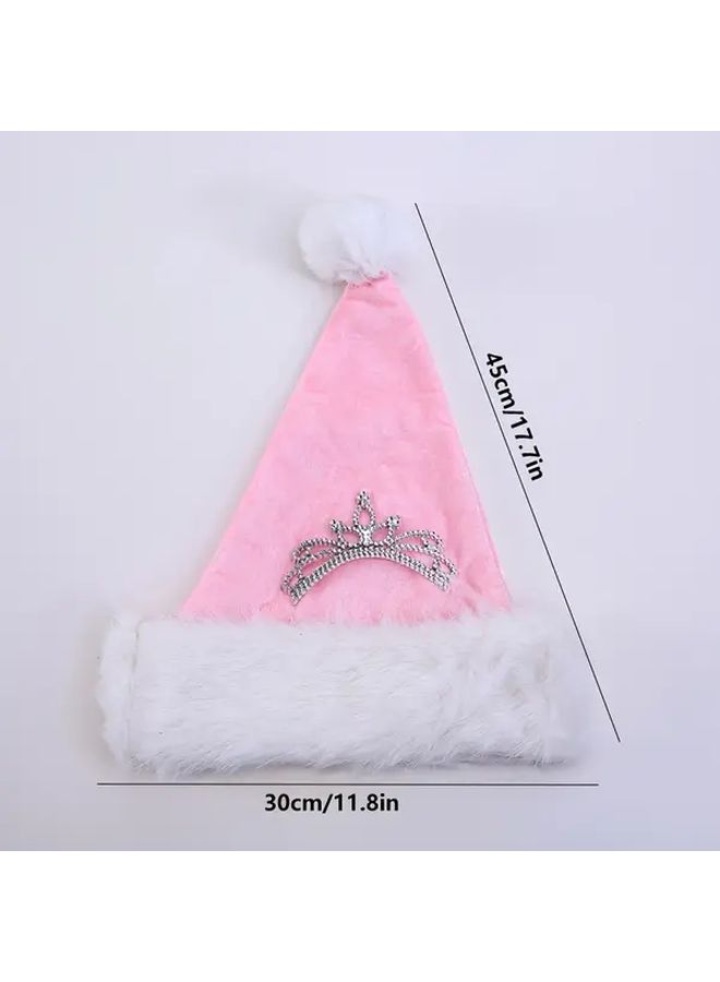 Red Christmas Long Plush Hat Holiday Decorations Perfect Gift For Family - Image 2