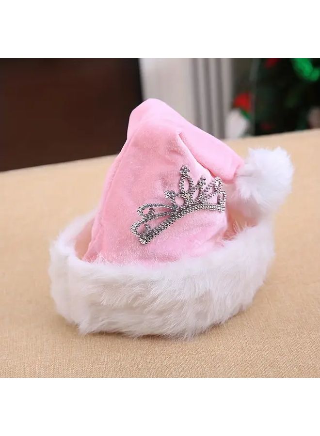 Red Christmas Long Plush Hat Holiday Decorations Perfect Gift For Family - Image 4