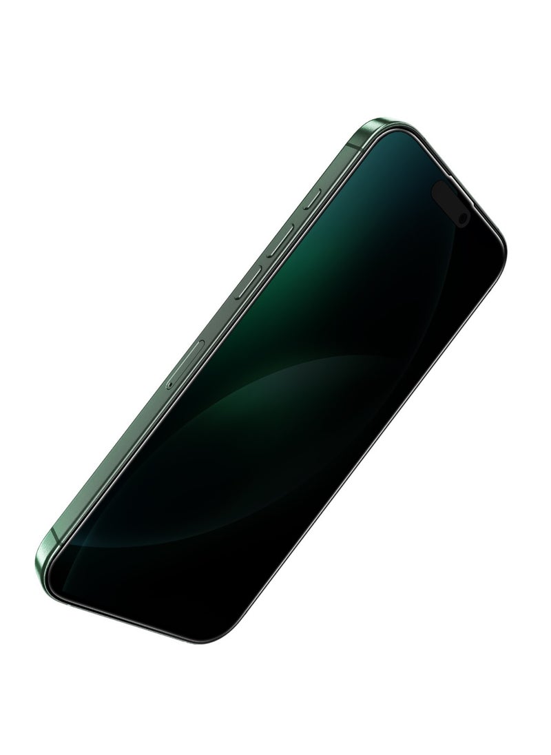 GREEN LION - iPhone 16 Pro Max Screen Protector 9H Steve Privacy Glass Protector / Anti-Peeping / Anti-Scratch / Highly Responsive / Shockproof Test / Anti-Fingerprint - Black Edge/Privacy - Image 1