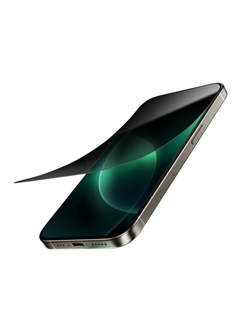 GREEN LION - iPhone 16 Pro Max Screen Protector 9H Steve Privacy Glass Protector / Anti-Peeping / Anti-Scratch / Highly Responsive / Shockproof Test / Anti-Fingerprint - Black Edge/Privacy - Image 1