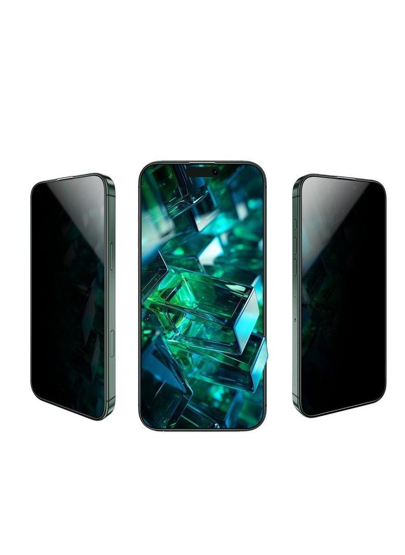 GREEN LION - iPhone 16 Pro Max Screen Protector 9H Steve Privacy Glass Protector / Anti-Peeping / Anti-Scratch / Highly Responsive / Shockproof Test / Anti-Fingerprint - Black Edge/Privacy - Image 1