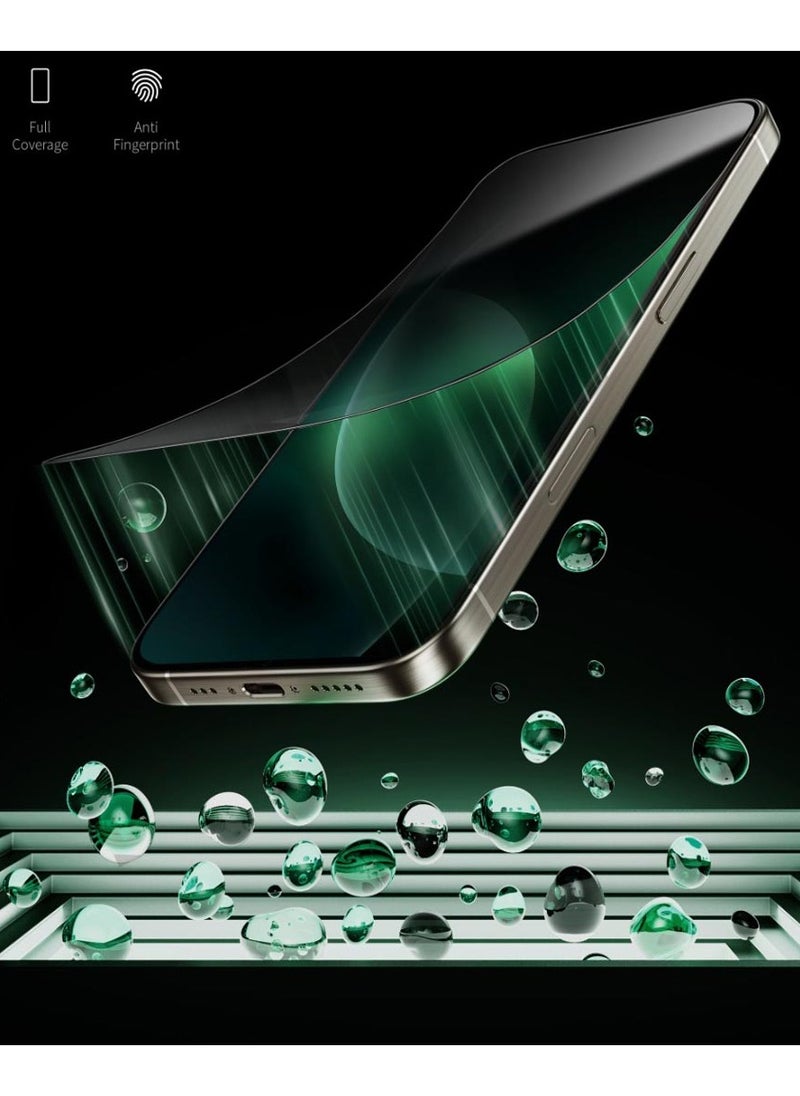 GREEN LION - iPhone 16 Pro Max Screen Protector 9H Steve Privacy Glass Protector / Anti-Peeping / Anti-Scratch / Highly Responsive / Shockproof Test / Anti-Fingerprint - Black Edge/Privacy - Image 1