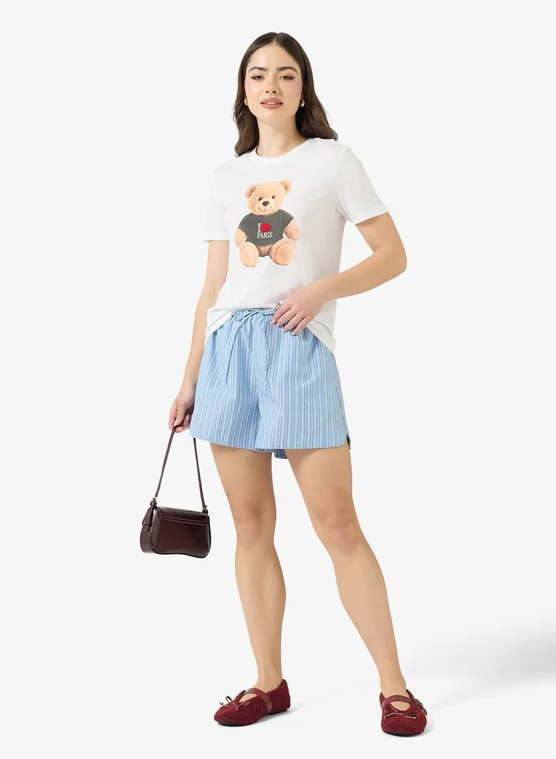 ONLY Onl Teddy Crew Neck T-Shirt