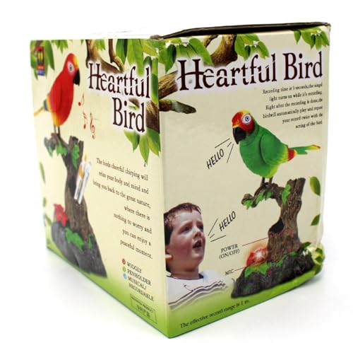 PowerTRC Talking Parrot Toy, Talking Bird Toy Electronic Animal Pets Home Office Decoration Sound Activated Kids Birthday Gift - Image 5