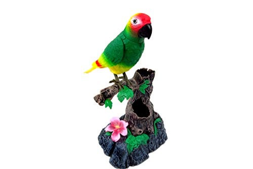 PowerTRC Talking Parrot Toy, Talking Bird Toy Electronic Animal Pets Home Office Decoration Sound Activated Kids Birthday Gift - Image 3