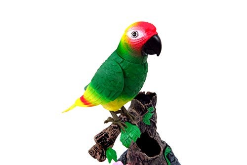 PowerTRC Talking Parrot Toy, Talking Bird Toy Electronic Animal Pets Home Office Decoration Sound Activated Kids Birthday Gift - Image 4