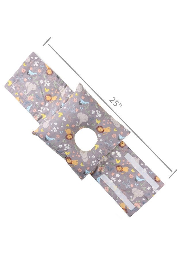 pinklilycare pinklilycare Adjustable G Tube Feeding Tube Tummy Time Pillow Belt Pad with a Hole for Babies Children Kids - Image 3