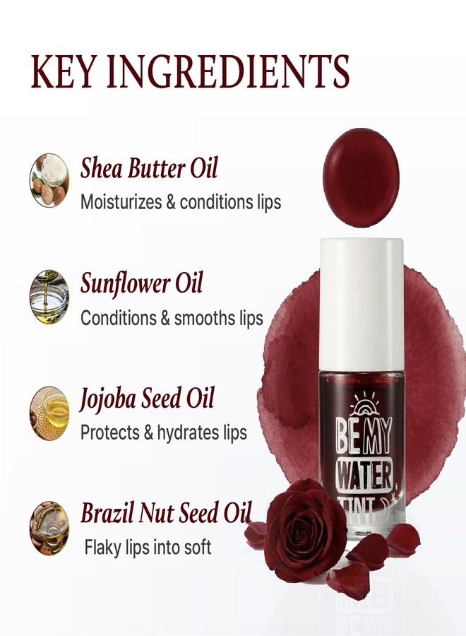 يادا YADAH Be My Water Tint (01 Rose Pink) | صبغة شفاه وخدود مقاومة للتلطخ والماء وتدوم طويلاً | لون خفيف الوزن قابل للبناء لإطلالة متدرجة على طريقة الجمال الكوري، نباتي، 0.33 أونصة سائلة. - Image 5