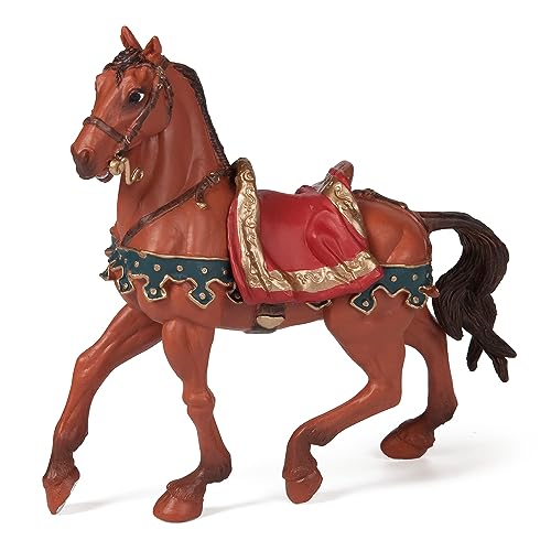 Papo -Hand-Painted - Figurine -Historicals -Caesar's Horse -39805 - Collectible - for Children - Suitable for Boys and Girls - from 3 Years Old - Image 1
