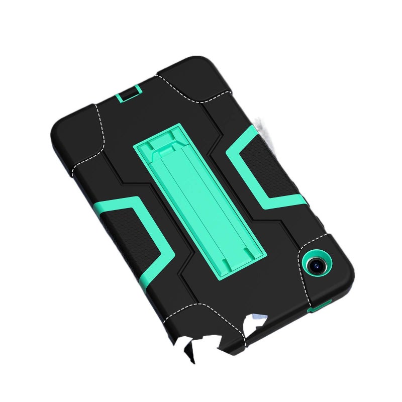 حافظة سامسونج تاب باللون أسود مع غطاء حماية ووظيفة حامل وحمل يومي للتابلت مقاوم للصدمات بوظيفة حامل Samsung Tab Shockproof مقاومة للصدمات متوافقة مع Samsung Galaxy Tab A11 للسفر - Image 5