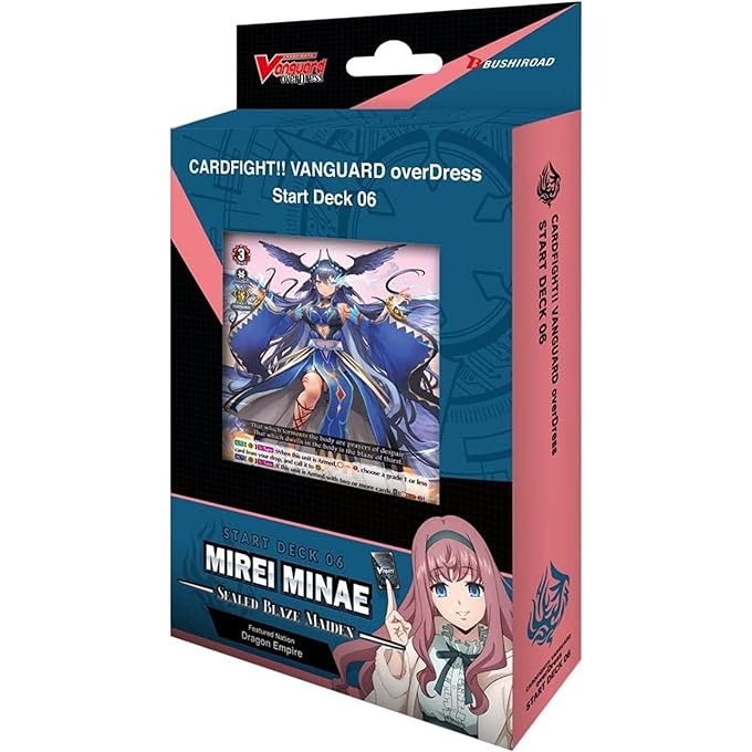 Cardfight!! Overdress Mirei Minae - Sealed Blaze Maiden - English Starter Deck D-SD06 with Bonus Promo Card, Multicoloured (VGE-D-SD06)