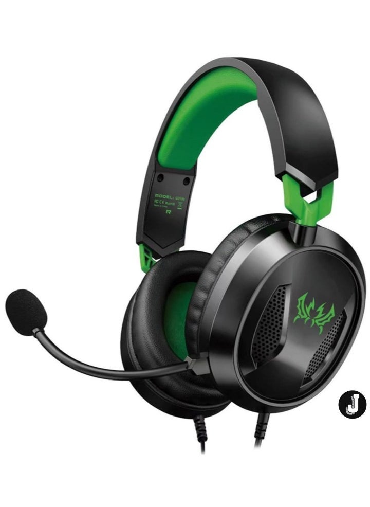 JAJEEK "NEW G3100 3.5mm Wired Gaming Headset – Over-Ear Headphones with Omni-Directional Microphone & Memory Foam Ear Cushions for PS5, PS4, Laptop, Tablet & Mobile Phones" - Image 1