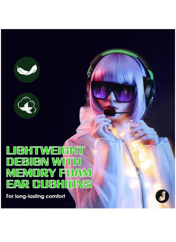 JAJEEK "NEW G3100 3.5mm Wired Gaming Headset – Over-Ear Headphones with Omni-Directional Microphone & Memory Foam Ear Cushions for PS5, PS4, Laptop, Tablet & Mobile Phones" - Image 3