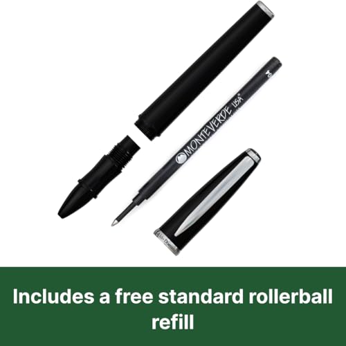Monteverde USA Aldo Domani Rollerball Pen - Black, Smooth Writing, Italian-Inspired Design - Image 5