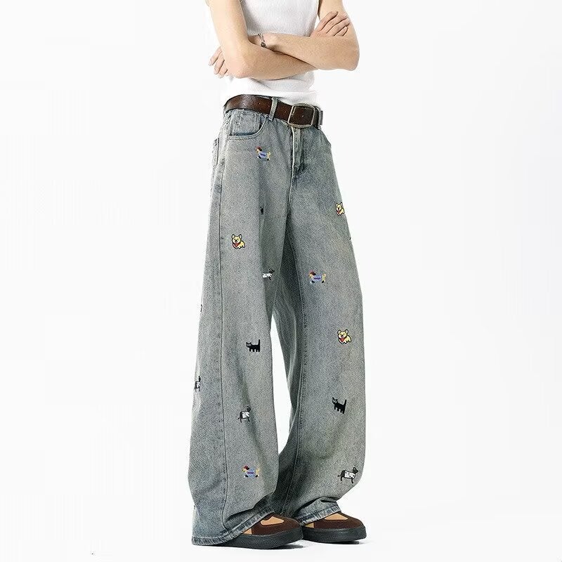 Unisex Casual Daily Denim Jeans - Image 5
