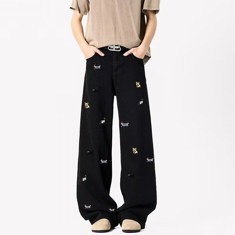 Unisex Casual Daily Denim Jeans - Image 3