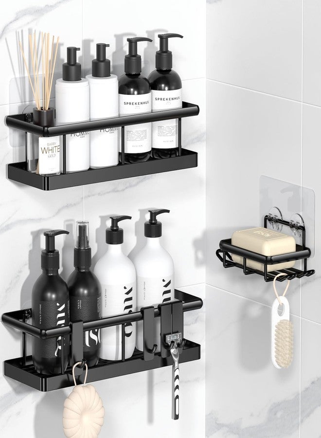 YASONIC 3 Pack Adhesive Strip for Rectangular Shower Caddies - Image 2