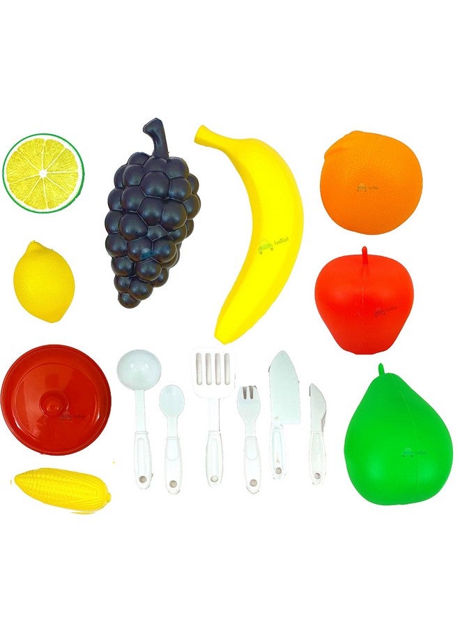 FunBlast Realistic Fruit Toy for Kids Pretend Play Toy for Girls Kitchen Toy for Kids - (22 Pcs; Multicolor) - Image 3