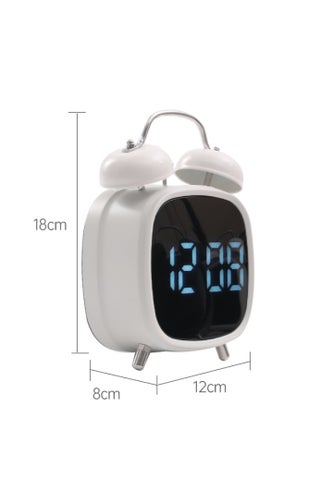 Twin Bell Alarm Clock, Loud Alarm Clock with Backlight, Silent Clock for Bedroom Home or Office, Great for Heavy Sleepers - view 5