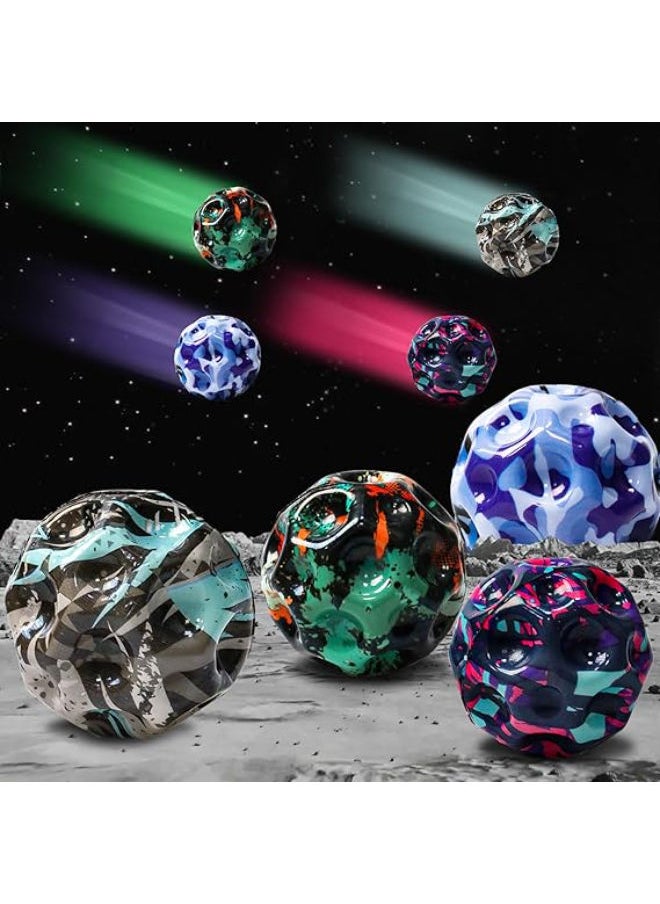Generic Pack of 4 Jump Ball, Moon Galaxy Ball, High Bounce Hole Ball, Space Ball, Moonball, Jumpball, Bouncing Ball, Bouncing Balls, Toy Gifts for Children Outdoor 