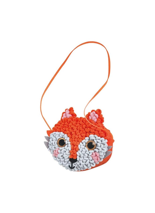 Avenir - Loopie Fun My First Plush Bag Kit Fox Learn to Sew With Loopies! Complete Kit With Felt, Soft Yarn, Crochet Hook, and Step-by-step Instructions Safe & Easy to Use Kids Aged 3+ - Image 1