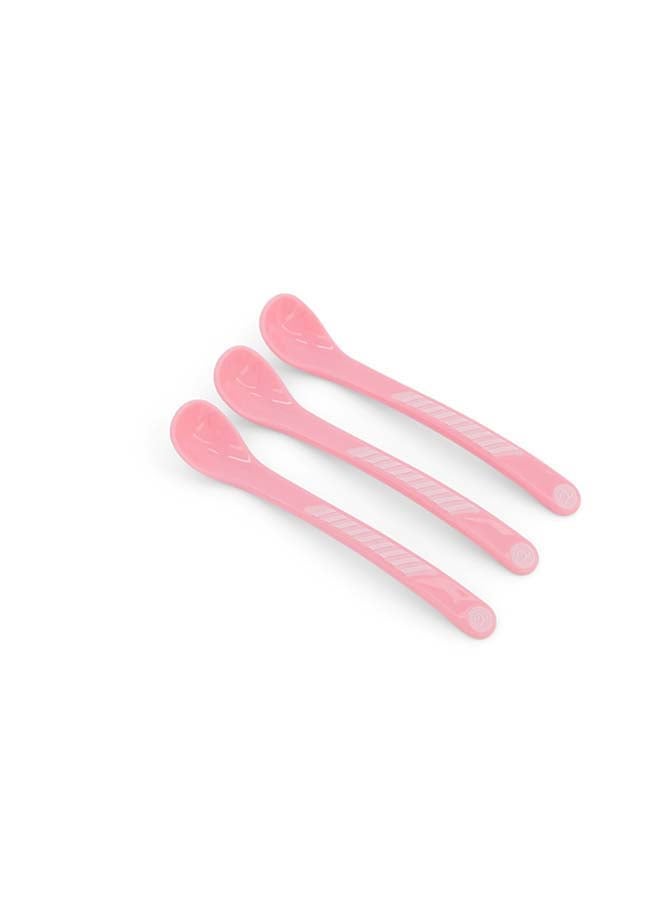 TWISTSHAKE ملعقة تغذية Twistshake 3x 6+ شهور وردي باهت - Image 2