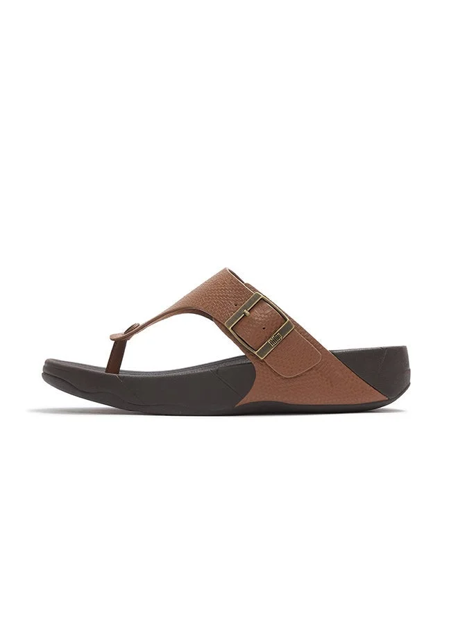 فيت فلوب TRAKK II MENS BUCKLE EMBOSS-LEATHER T/POST SANDALS