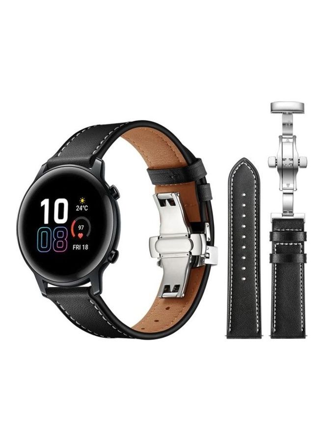 HuHa Replacement Band For Honor Magic Watch 2 Black/Silver - Image 2