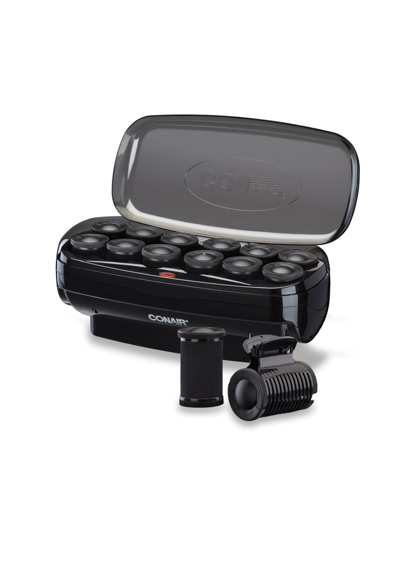 CONAIR Conair Hot Rollers Hair Curlers for Long, Medium and All Hair | Heated Rollers with Hair Roller Clips Included | 1 1/2-inch Rollers | Amazon Exclusive 