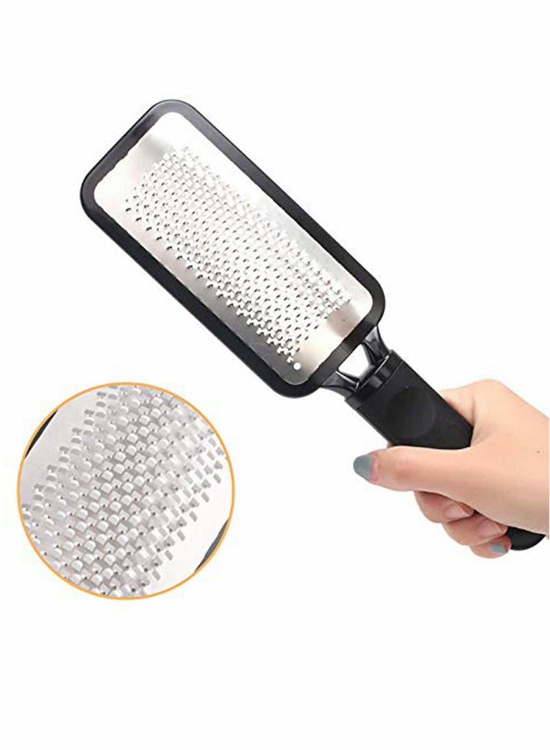 KASTWAVE Pedicure Foot File Professional Pedicure Stainless Steel Colossal foot Rasp, Foot Scrubber Foot Care, Dead Skin Remover for Feet, Professional Pedicure Tools Washable and Reusable, 2Pcs  - Image 3