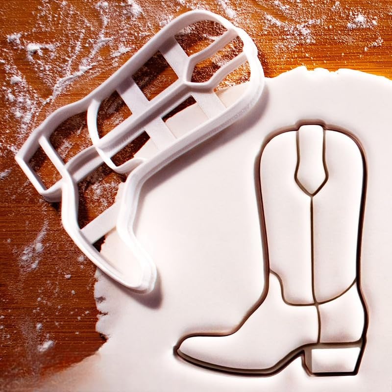 EROTNGO Cowboy Boot Cookie Cutter Ideal Wild West Parties RodeoThemed Events Country Style Baking Western Party Treats Rustic Kitchen Decor Unique Western Charm Cookies Cowboy Boot ONLY - Image 1