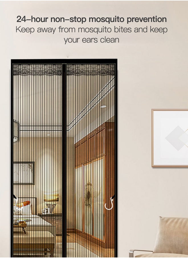 Sharpdo Bedroom Non Perforated Mosquito Proof Door Curtain 100*210cm  - Image 2