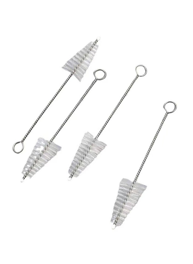 5pcs Pipping Tip Brush - Cake Decorating Tube Cleaning Brush - 304 Stainless Steel and Nylon Fibre - Baking Tools & Kitchen Gadgets - For Bakers & Cake Decoratorsctical Dual-Head Icing Nozzles Cleaning Brush Cream Piping Pastry Stainless Steel Icing Nozzles Brush Cake Baking Tool  - Image 3