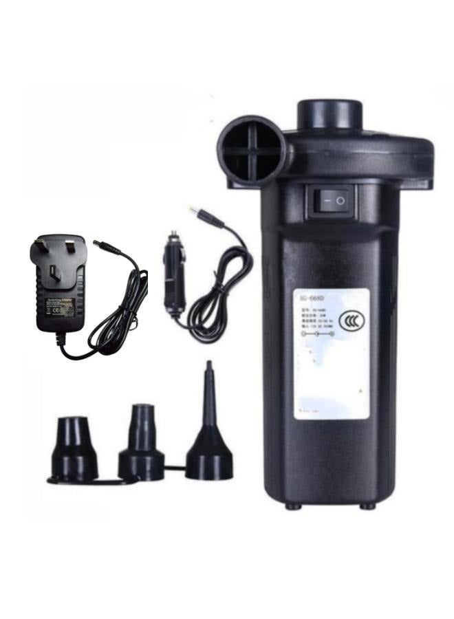 Portable Rechargeable Electric Air Pump Inflation Inflate Deflate Pump with 3 Nozzle  - Image 1