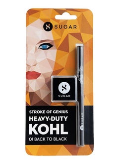 SUGAR Cosmetics Stroke Of Genius Heavyduty Kohl 01 Back To Black (Black) Waterproof Kohl Pencil Lasts Up To 8 Hours  - Image 5
