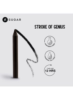 SUGAR Cosmetics Stroke Of Genius Heavyduty Kohl 01 Back To Black (Black) Waterproof Kohl Pencil Lasts Up To 8 Hours  - Image 3