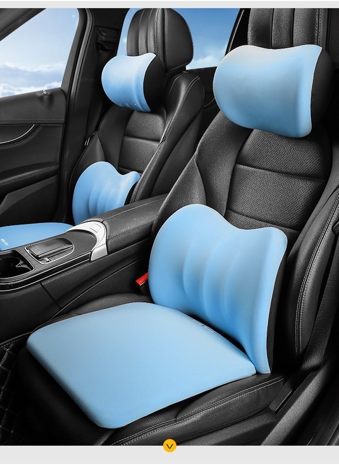 KUYING Lumbar Support Pillow and Car Headrest Neck Pillow Set  - Image 2