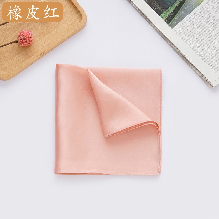 Supply Silk Handkerchief Suit Pocket Towel 100 Mulberry Silk Small Handkerchief Multi-Color Optional - Image 1