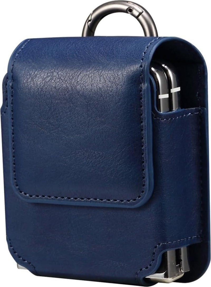 general Samsung Galaxy Z Flip 6/Flip 5/Flip 4 Phone Pouch Holster Belt Case, Leather Pouch with Metal Clip for Phone Holster Case for Motorola Razr 50 Ultra - Image 1