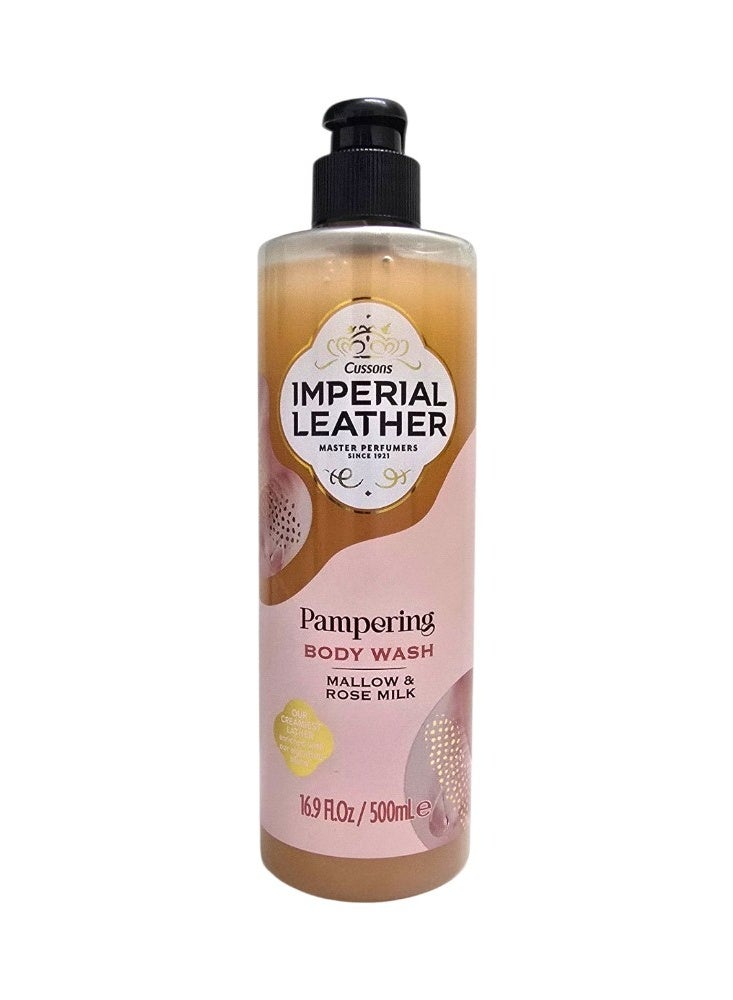 cussons Imperial Leather Pampering Body Wash  Mallow & Rose Milk  500ml - Image 1