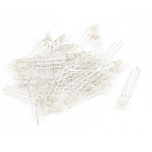 INVENTO 50pcs 3mm 3pin 3V RG Red Green Bi-Colors Common Cathode RG LED Diodes Diffused Lights - Image 3