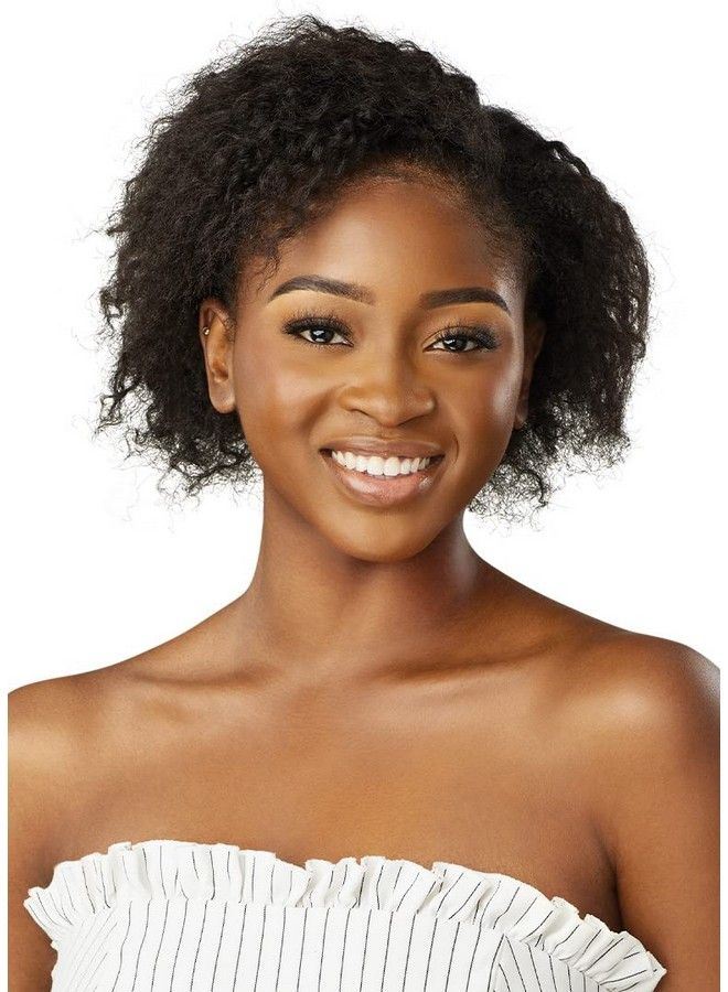 Outre Big Beautiful Hair Clipin 9Pcs Springy Afro 10" Natural Brown - Image 5