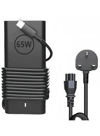 65W / 45W Replacement USB-C Laptop Charger for Dell – Slim Power Adapter Compatible with  Dell XPS, Inspiron, Latitude, Vostro, Chromebook – Fast Charging Type-C Adapter, Also Support Smartphones and Tablet, with Power Cord