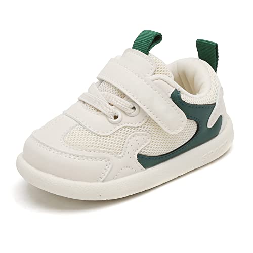 OAISNIT Baby Boy Girl Shoes Infant Non Slip Sneakers Breathable Lightweight Toddler First Walking Shoes 6 12 18 24 Months612 Months EGreen